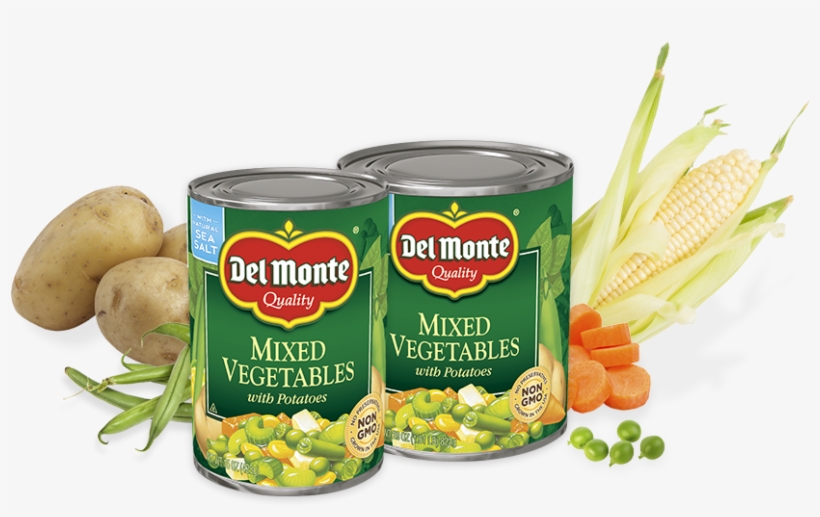 15oz, 29oz - Del Monte Mixed Vegetables, With Potatoes - 15 Oz, transparent png