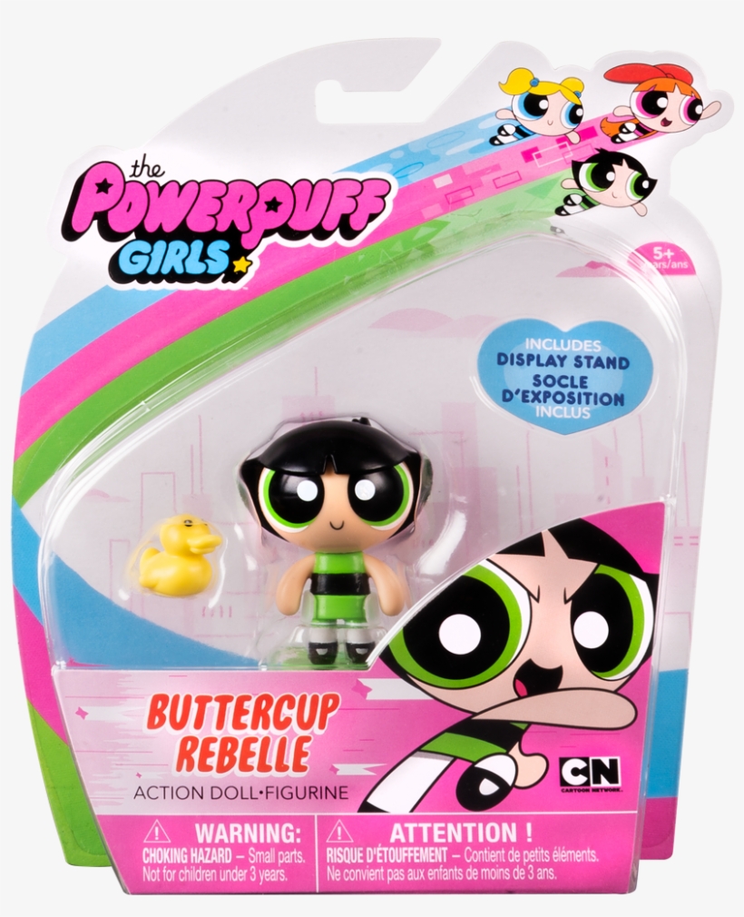 Powerpuff Girls Action Doll Buttercup Power Puff Png - Power Puff Girls 2-inch Blossom Belle, transparent png