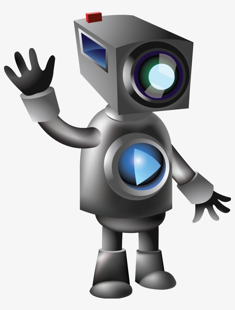 Robot Png - Robot With Camera Head, transparent png