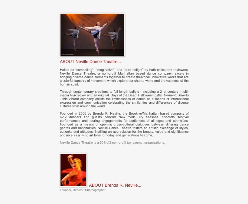 About Neville Dance Theatre Hailed As “compelling”, - Dance, transparent png