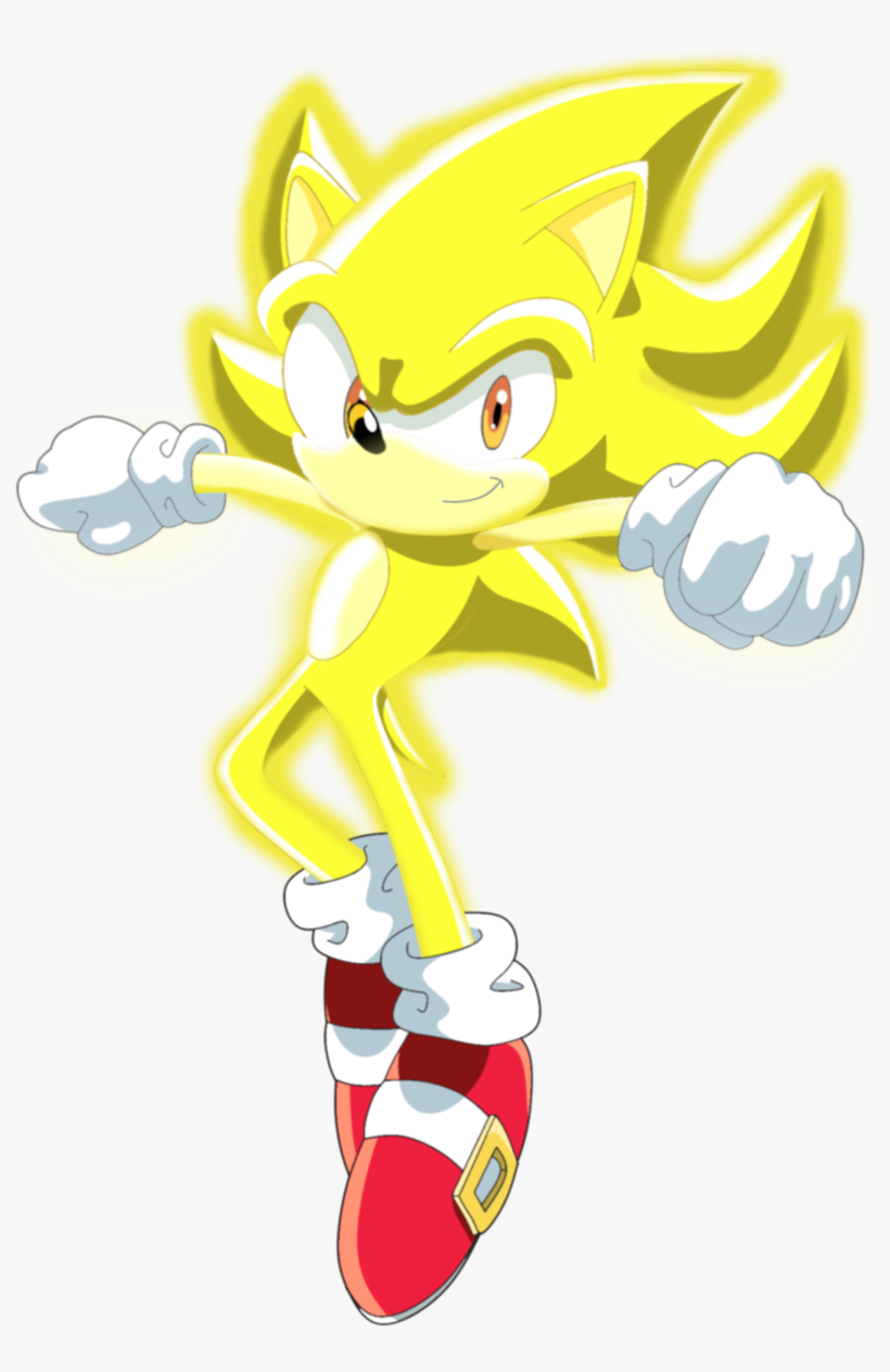 Super Sonic The Hedgehog By Siient-angei - Super Sonic Png, transparent png