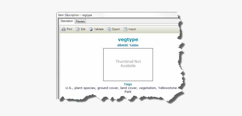 For Items Such As Tables You Can't Capture A Thumbnail - Thumbnail Description Arcgis, transparent png