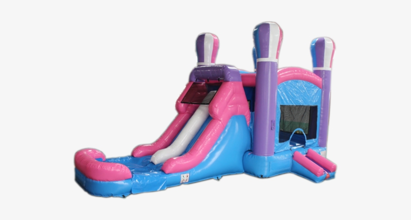 28' Pink Balloon Bounce House Wet Or Dry Water Slide, transparent png