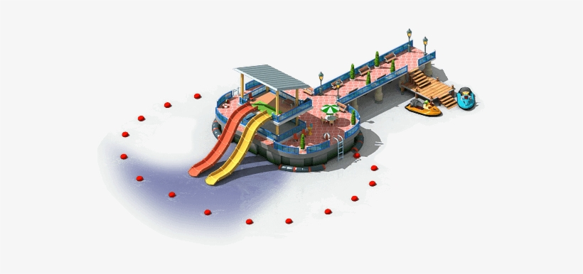 Water Slides Initial - Playground, transparent png