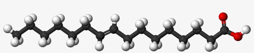 File - Palmitelaidic Ac - Elaidic Acid 3d Structure, transparent png