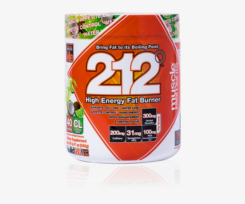 212° - Powder - Muscle Elements 212 Fat Burner, transparent png