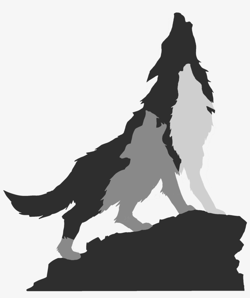 W0lf L0g0 With Legg Blk - Wolf Pack Wolf Silhouette, transparent png