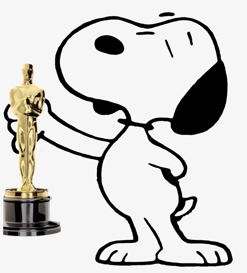 Png Royalty Free Stock Oscar Goes To By Bradsnoopy - Snoopy En Los Oscar, transparent png