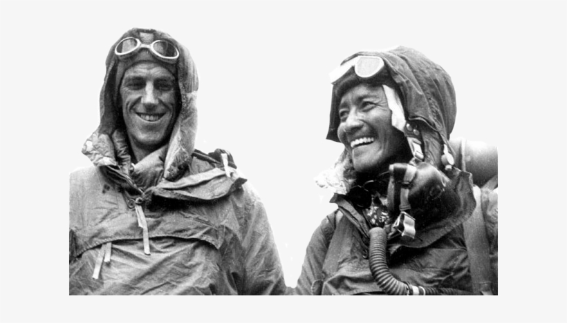 Hillary And Norgay Photoshopped - Edmund Hillary I Tenzing Norgay, transparent png