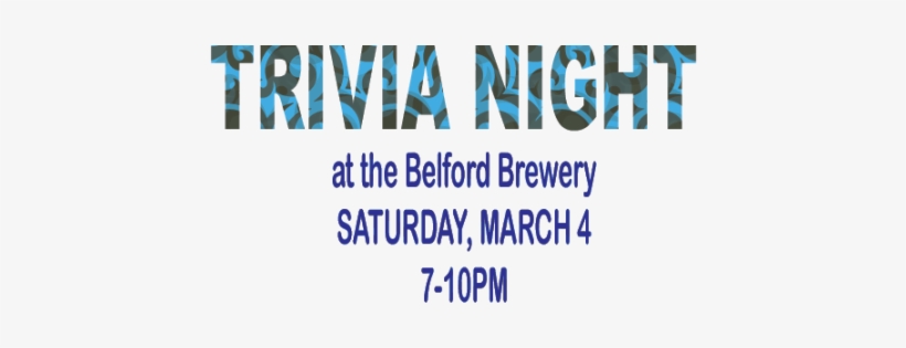 Trivia Night At The Belford Brewery - Calligraphy, transparent png