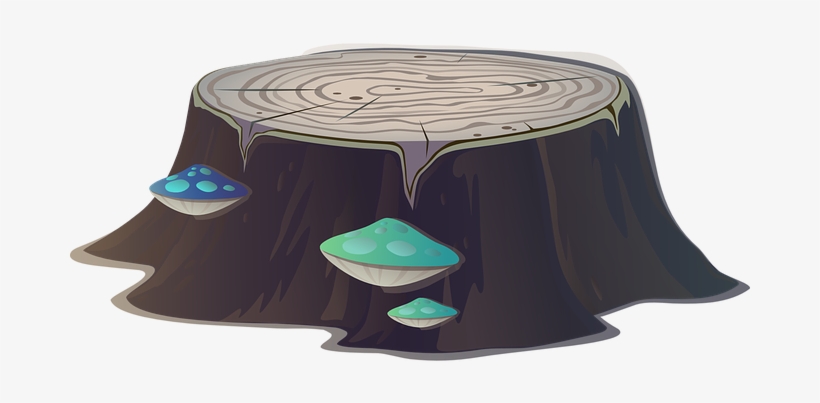 Tree Stump Tree Forest Trunk Nature Leaves - Tree Stump, transparent png