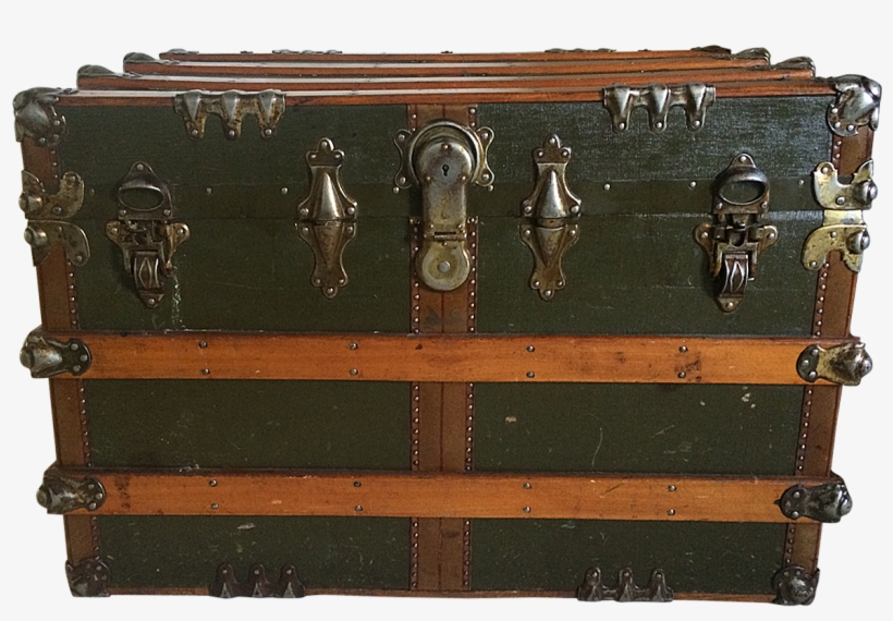 Exquisitely Crafted By P&s, This Antique 19th-century - Trunk, transparent png