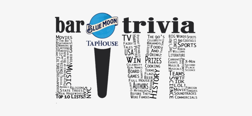 Where Can You Enjoy 64 Draft Taps & Trivia Together - Blue Moon Pint Glass Clear, transparent png