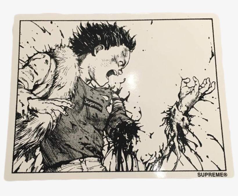 supreme akira sticker