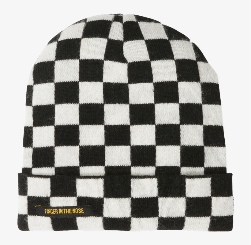 Finger In The Nose Nagano Unisex Beanie Checkers - Stussy Checkered Mock Neck, transparent png