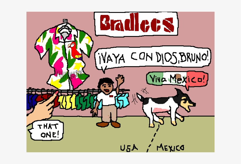 Bruno's First Steps In Mexico - Cartoon, transparent png