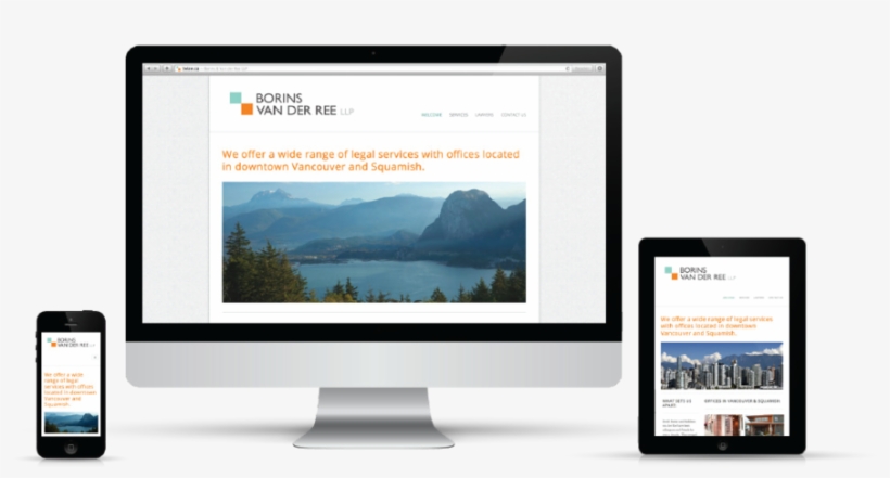 Van Der Ree Law Website - Responsive Web Design .png, transparent png
