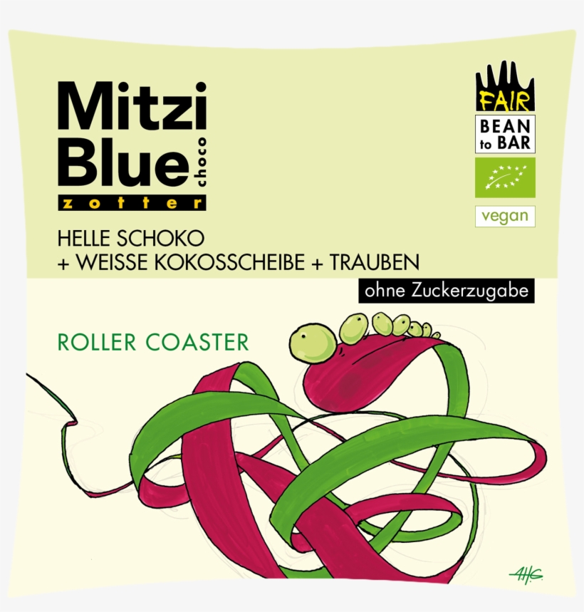 Zotter Chocolate Mitzi Blue "roller Coaster" - Zotter Mitzi Blue Nutmix, transparent png