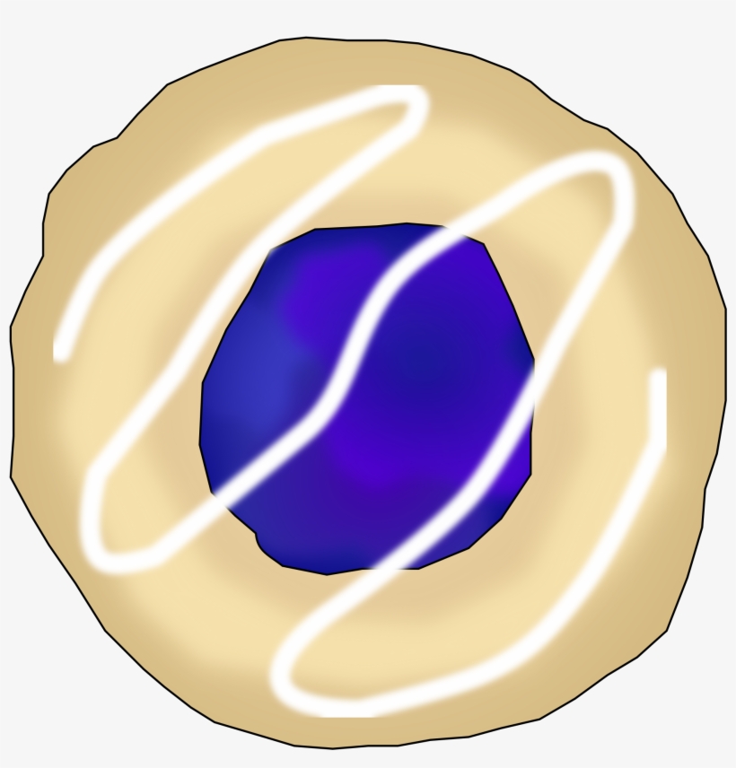 This Free Icons Png Design Of Blueberry Thumbprint, transparent png