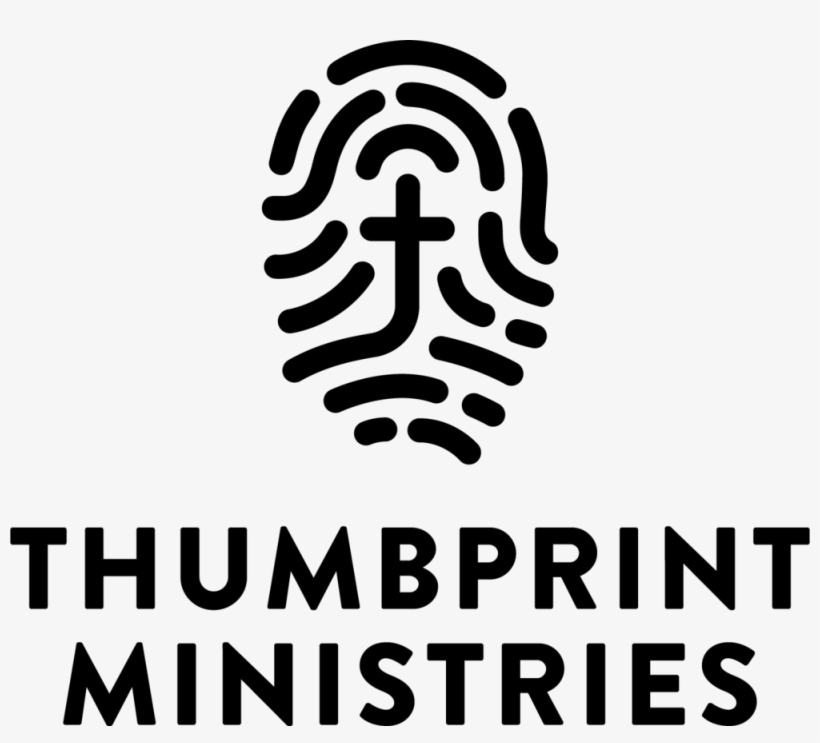 Thumbprint Logo Full Black Format=1000w, transparent png