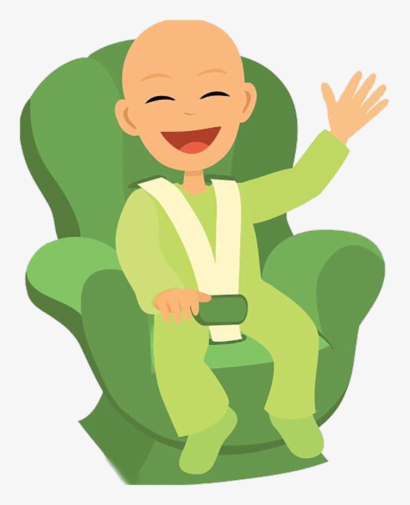 Drawing Illustrations Good Bye - Baby In A Car Seat, transparent png