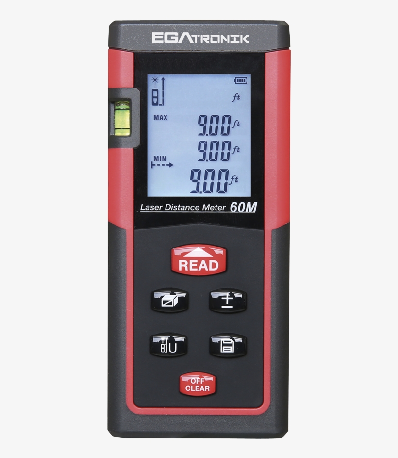 Uni-t Ut391 Handheld Digital 60m Laser Distance Measurer, transparent png