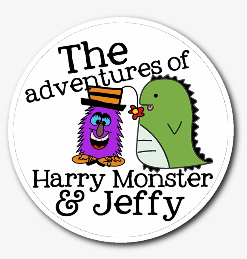 Harry Monster & Jeffy Logo Sticker - Sticker, transparent png