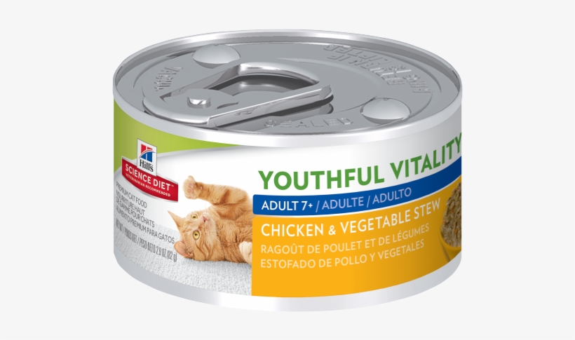 Sd Youthful Vitality Adult 7 Plus Chicken And - Hill's Prescription Diet K D Feline Chicken & Vegetable, transparent png