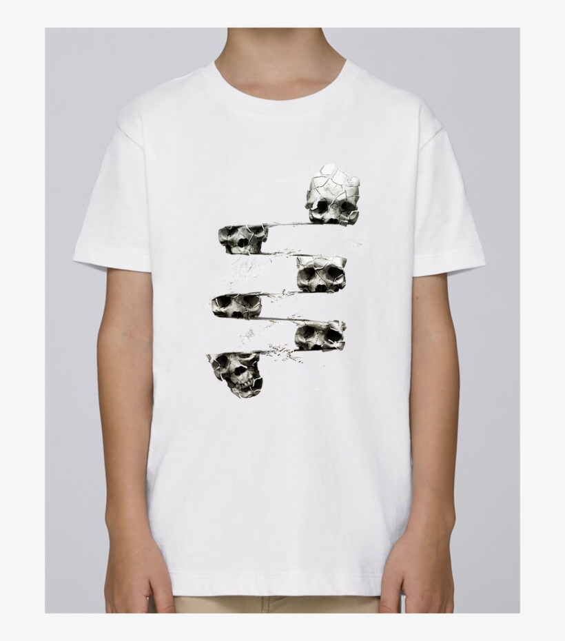 Tee Shirt Boy Stanley Mini Paint Skull 3 By Ali Gulec - Skull 3 Art Print - Mini By Ali Gulec, transparent png