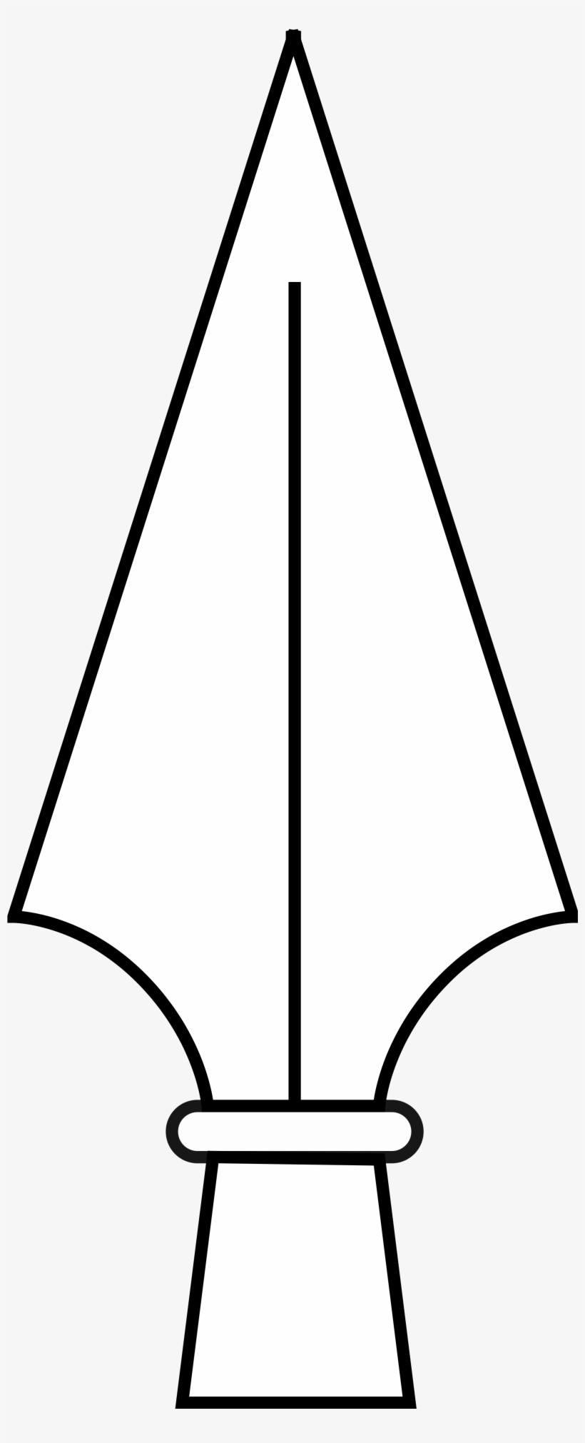 Png Spear Outline Graphic Freeuse Download - Outline Of A Spear, transparent png