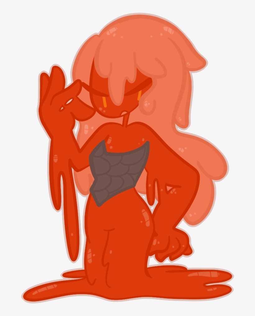 Black And White Stock Drawing Rock Lava - Lava Slime, transparent png