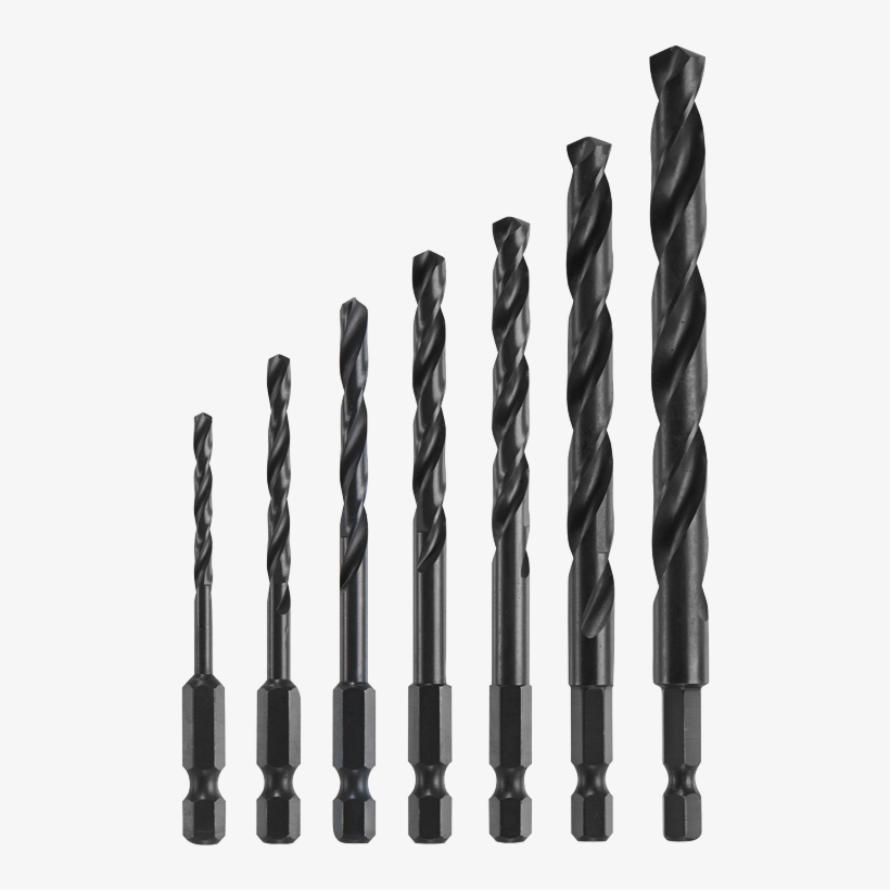 Imd5007 - Bosch - 7-pc. Hex Shank Impact Tough Drill Bit Set,, transparent png