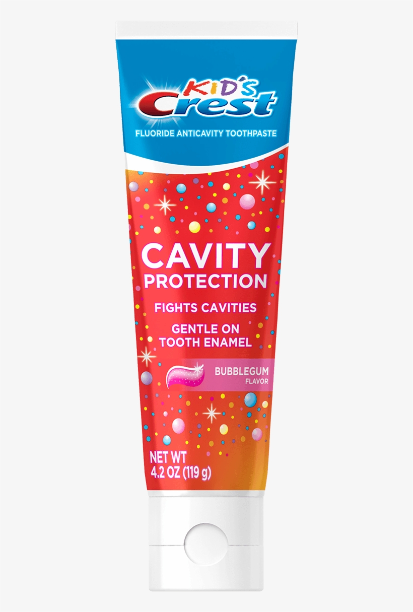 Kids Crest Cavity Protection Bubblegum Flavor Toothpaste - Kids Crest Cavity Protection, transparent png