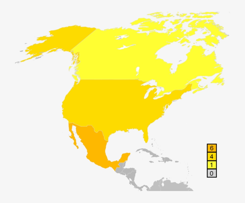 America Palmares Copa De Oro - Homicide Rates Latin America Map, transparent png