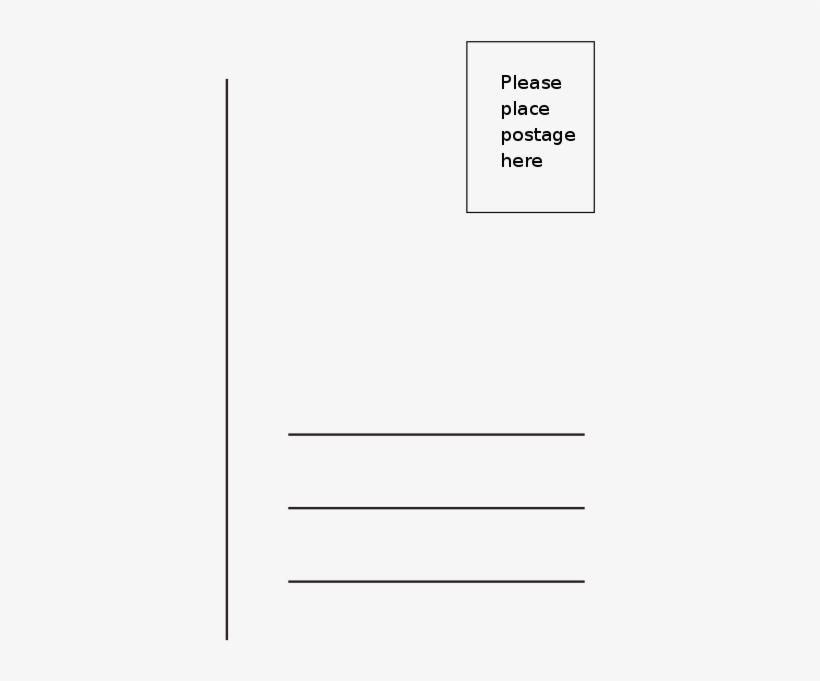 Blank Postcard Png Vector Free Library - Paper, transparent png