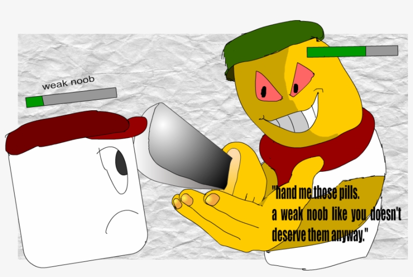 Damn Noobs Better Hand Me My Pillspng - Cartoon, transparent png