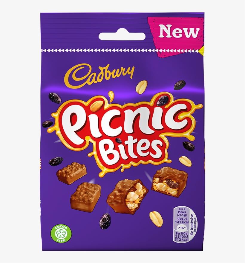Cadbury Picnic Bites Bag 110g - Cadbury Picnic Bites 110g, transparent png