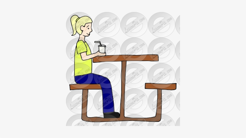 Picnic Table Clipart Illustration Png - Clip Art, transparent png