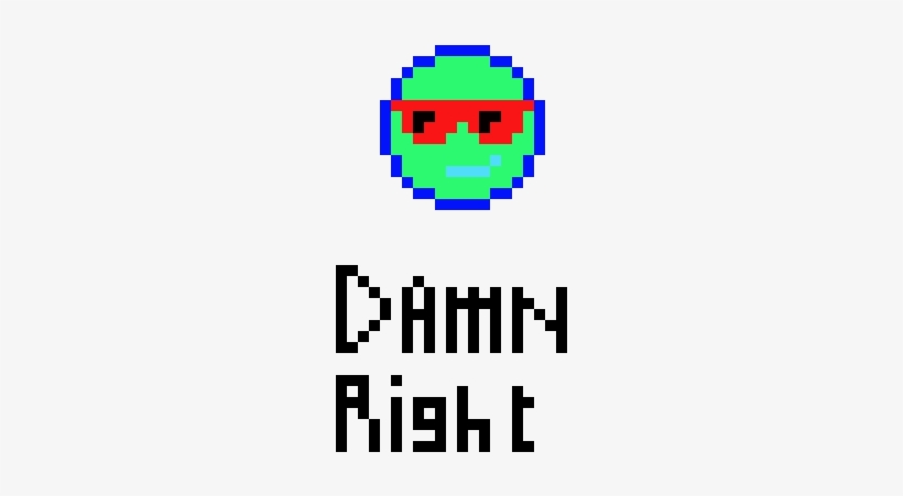 Damn Right - Pixel Art Fruit Orange, transparent png