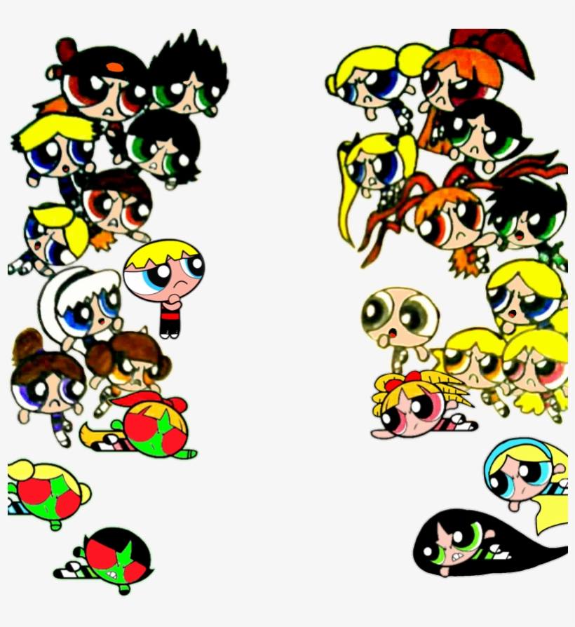 Powerpuff Characters Shocked - Characters Powerpuff, transparent png