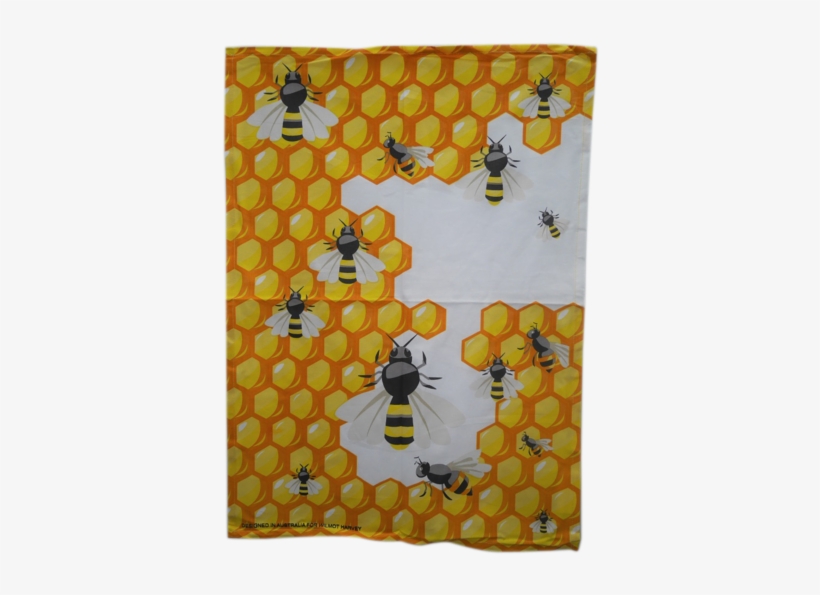 Bee Hives Tea Towel - Bee, transparent png
