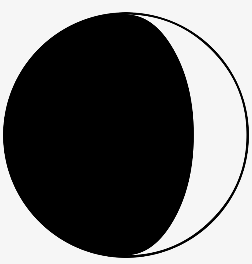 Moon Phase Symbol - Circle, transparent png
