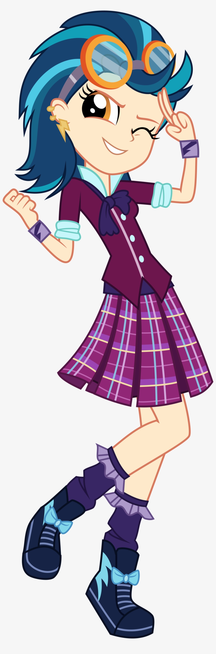 Indigo Zap - My Little Pony Equestria Girls Indigo Zap, transparent png