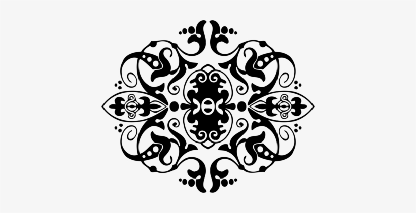 Symmetry Visual Arts Line Flower - Clip Art, transparent png
