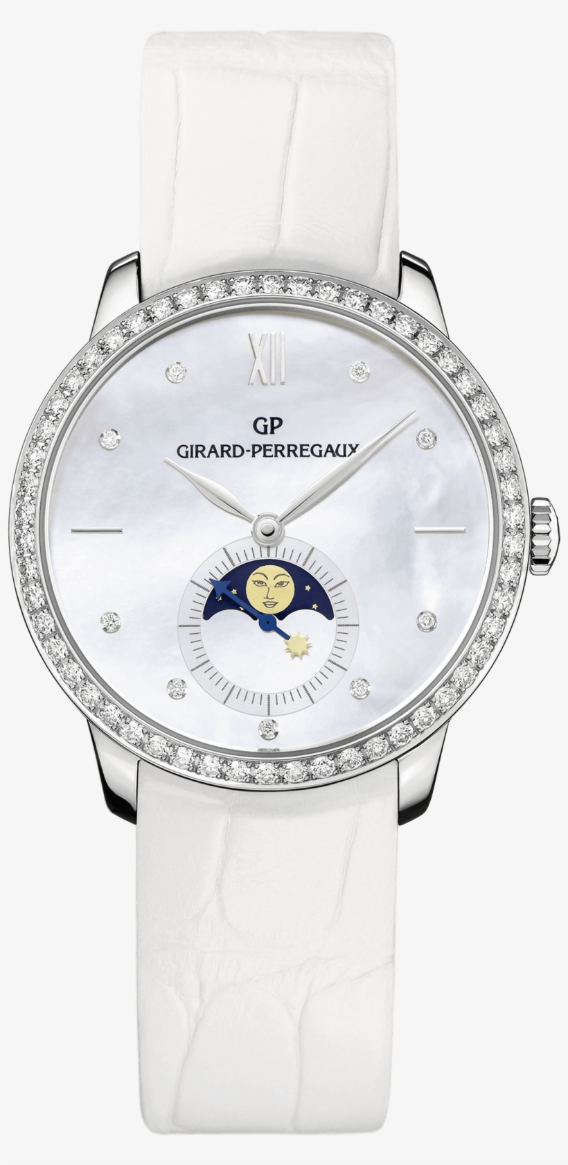 1966 Moon Phases Ref - Girard Perregaux 1966 Automatic Ladies Watch 49524d53a752-ck7a, transparent png