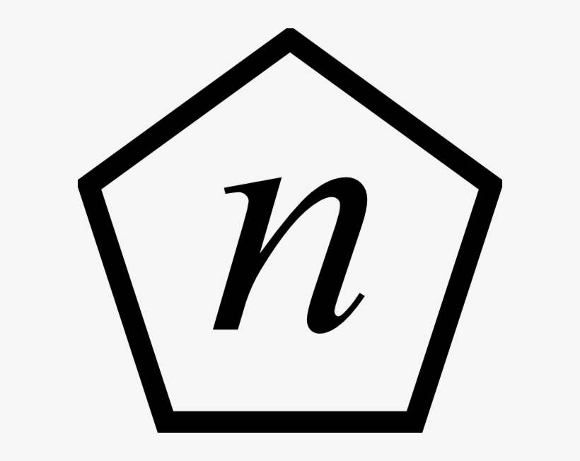 How To Set Use Letter N In A Pentagon Svg Vector, transparent png