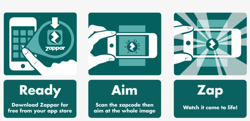 Ready Aim Zap Cta - Zappar App, transparent png