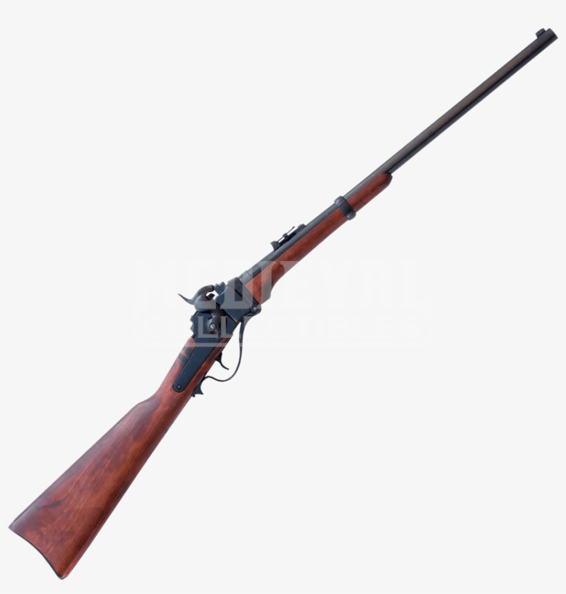 Civil War Black Sharps Carbine Rifle - Airsoft Single Barrel Shotgun, transparent png