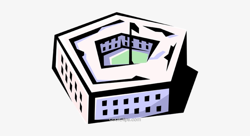 Pentagon Royalty Free Vector Clip Art Illustration - Pentagon Clip Art, transparent png