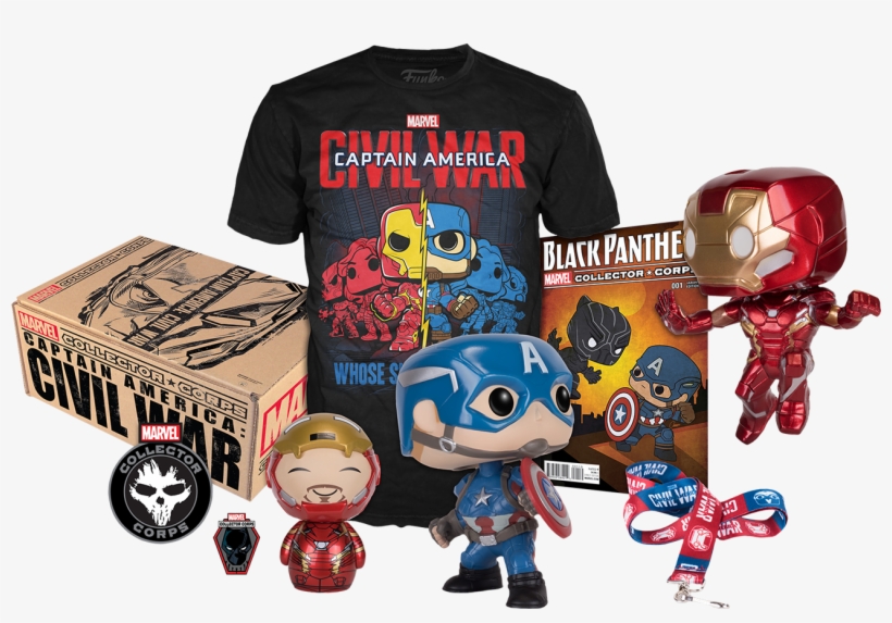 Marvel - Funko Marvel Collector Corps Captain America Civil, transparent png